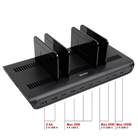 LINDY 73447 Station de charge USB 10 ports, 2x USB-A, 8x USB-C