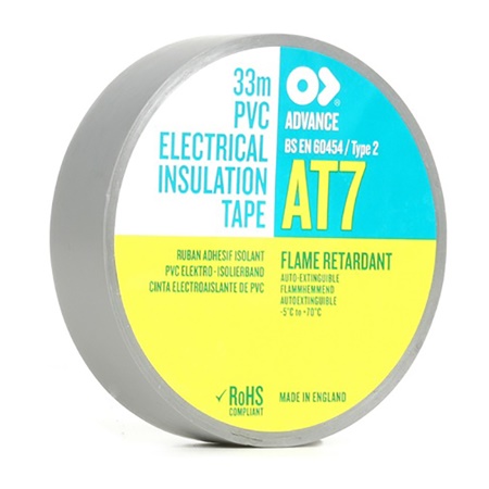 Isolant électrique PVC ADVANCE AT7 - 19mm x 33m Gris