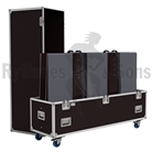 Flight-case Rythmes et Sons type cloche pour 2 écrans LCD 54 à 75''