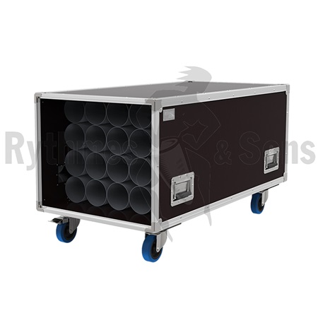 Flight-case Rythmes et Sons pour rangement pour 20 pieds de micro
