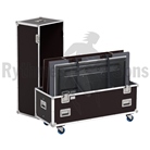 Flight-case Rythmes et Sons type cloche pour 2 écrans LCD 40 à 55''