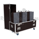 Flight-case Rythmes et Sons type cloche pour 2 écrans LCD 40 à 55''