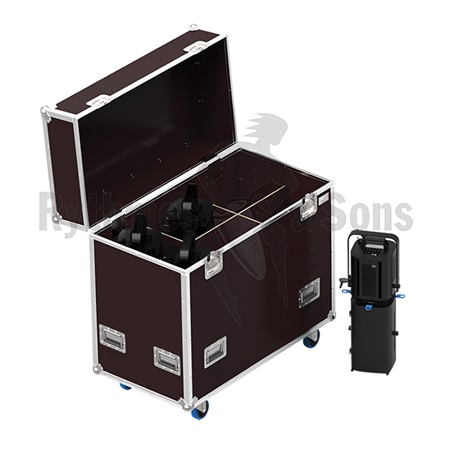 Flight case de transport Rythmes et Sons pour 6 découpes ZEP-644SX