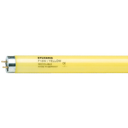 Tube fluo Jaune T8 - 120cm 36W 230V G13 2100lm 10000H - SYLVANIA