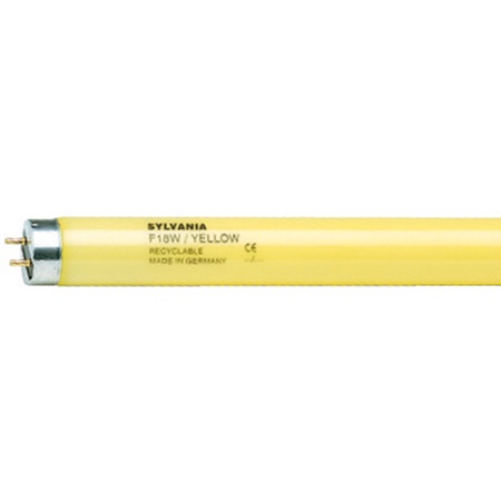 Tube fluo Jaune T8 - 120cm 36W 230V G13 2100lm 10000H - SYLVANIA