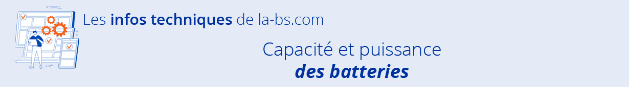 capacite puissance batterie