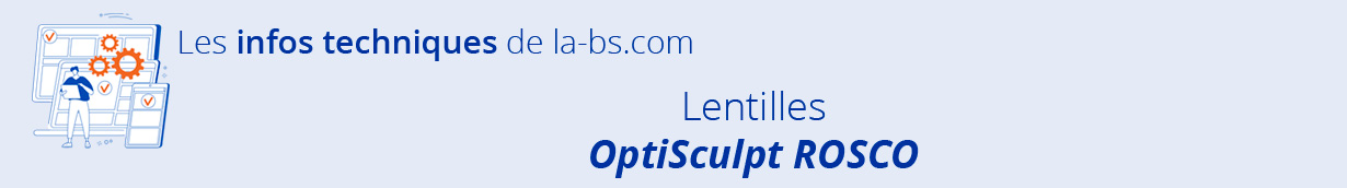optisculpt rosco lentilles