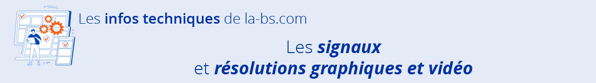 infos signaux et resolutions graphiques et video