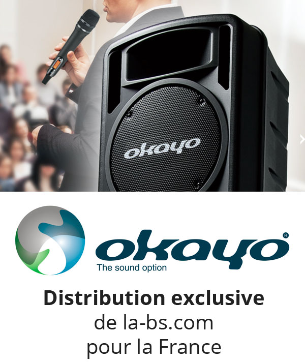 OKAYO enceintes sur batterie micro sans fils