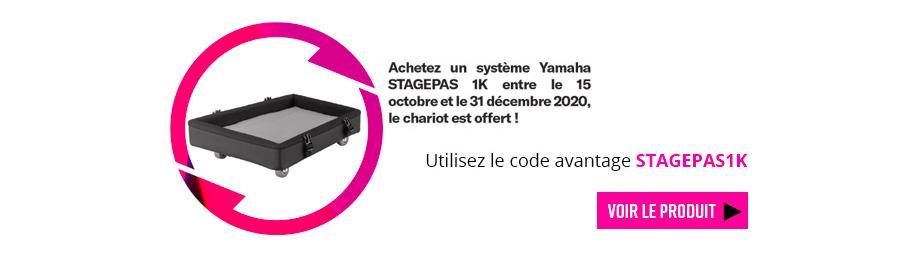 Yamaha Stagepas1K chariot offert